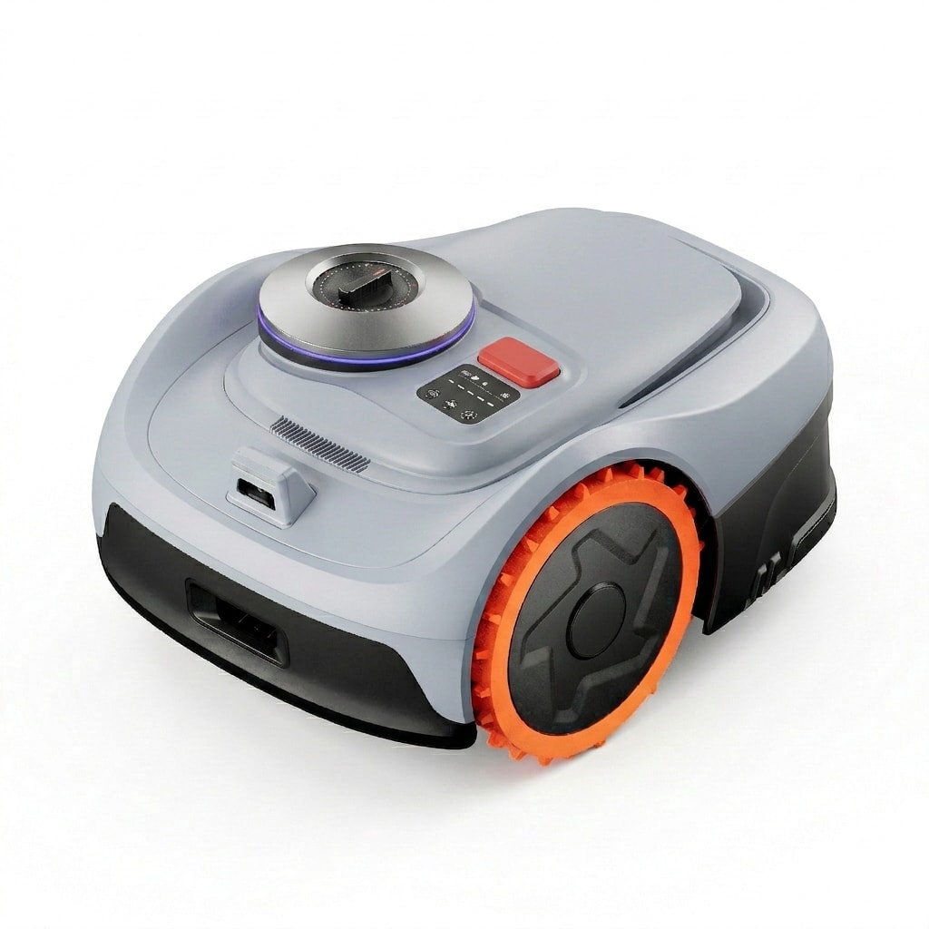 Robot lawn mower, all-wheel drive, wire-free, black